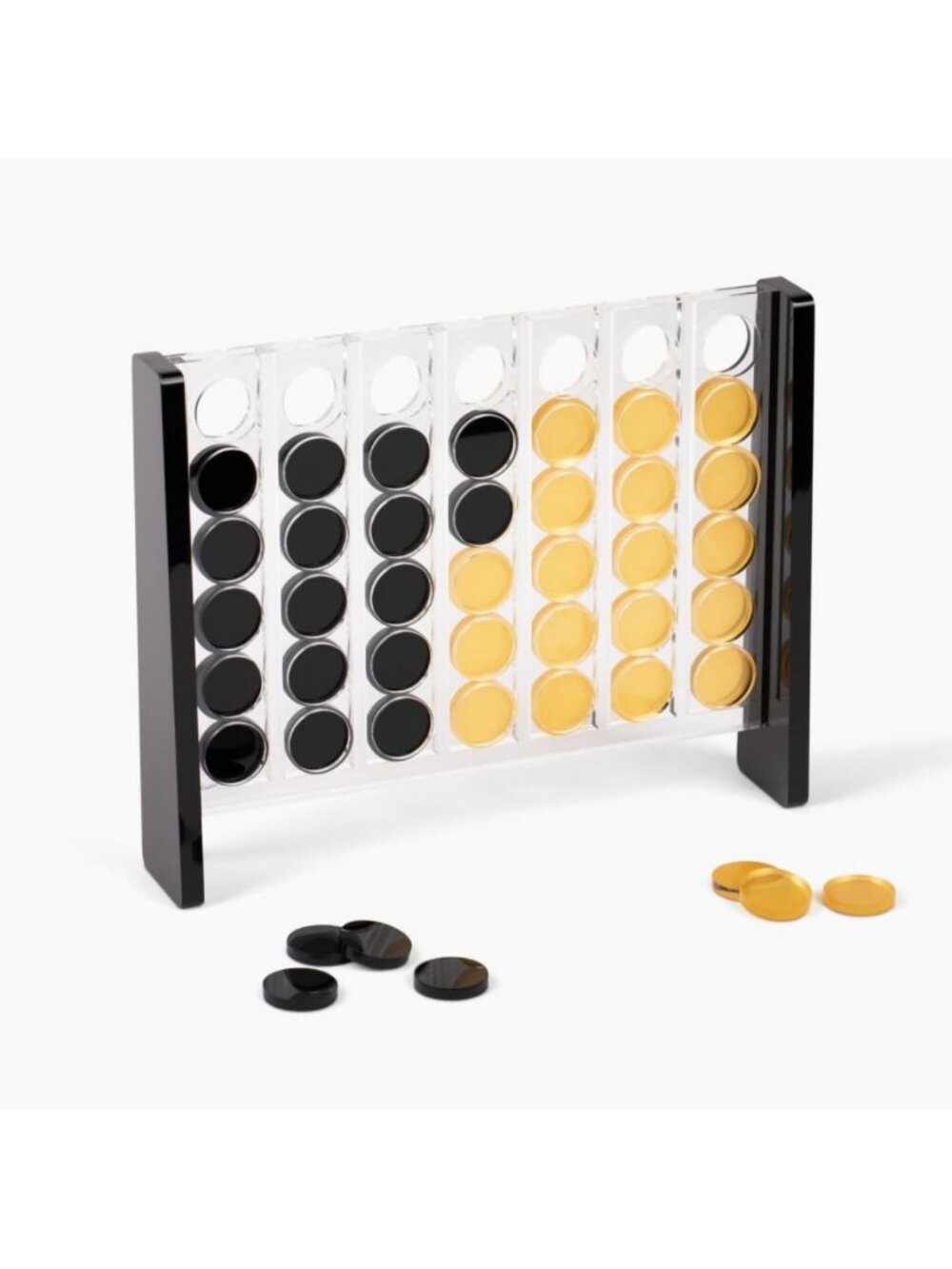 Unique Acrylic 4 in a Row Game - Classic Strategy Board Game for 2 Players
